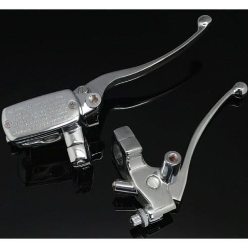 Chrome Motorcycle Cruiser Brake Clutch Oil Reservoir Master Cylinder Lever For Honda Magna 250 750 Steed 400 600 Shadow 400 750