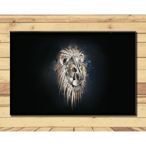 Lion King Of Animal Ferocious (15) Wall Posters Prints Silk Art Painting For Home Wall Bedroom Decor