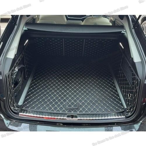 Leather Car Trunk Mat Cargo Liner for Audi A6 avant 2018 2019 2020 2021 2022 Allroad C8 sedan accessories rear boot interior