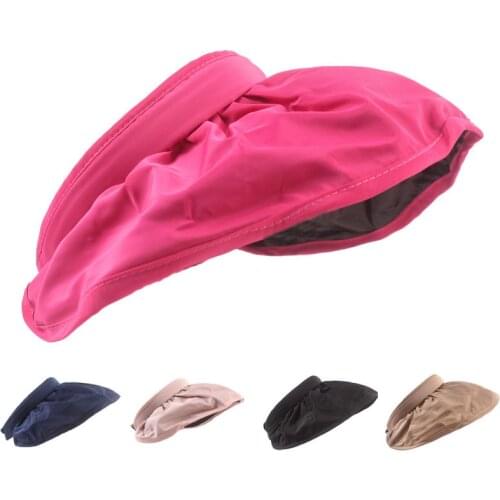 New Style Sunprotection For Women Men Rose Red Sun Visor with Wide Brim Casual Solid Beach Outerdoor Garden Hat Caps