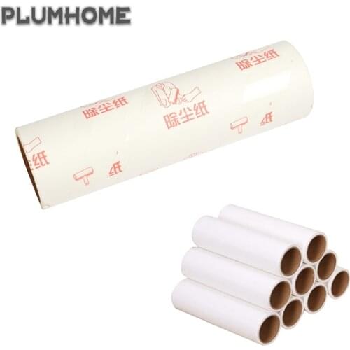 Hot Sale Clothing Dust Roll Brush Sticky Wool Rolls Replacement Of Paper Adhesive Paper Core Lint Sticking Roller Paper Roll