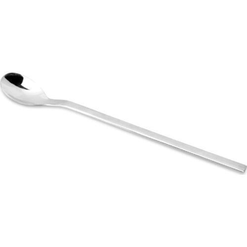 Kitchen Barware Bar Tools 22 Cm Japanese Stainless Steel Long Handle Coffee Stirring Sharp Round Ice Mixing Spoon 4 Pcs/lot