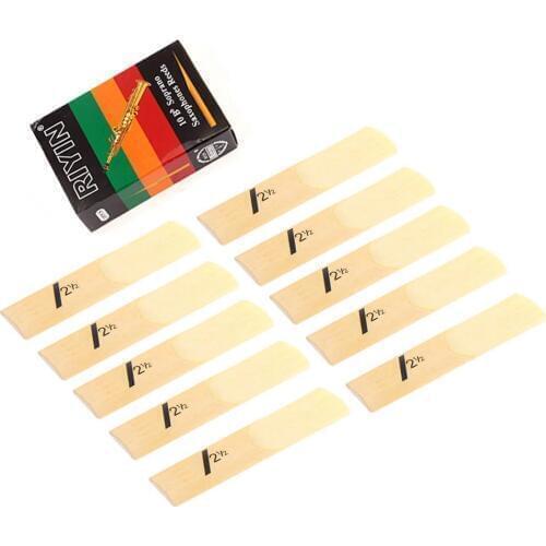 Saxophone Reed Set Bb Tone with Strength 1.5/2.0/2.5/3.0/3.5/4.0 for Soprano Sax Reed Woodwind Instrument Musical Access