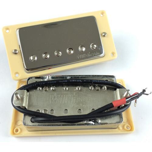 NEW Wilkinson LP SG Electric Guitar Humbucker Pickups Neck & Bridge WVC Chrome Silver Gold Cover Made In Korea