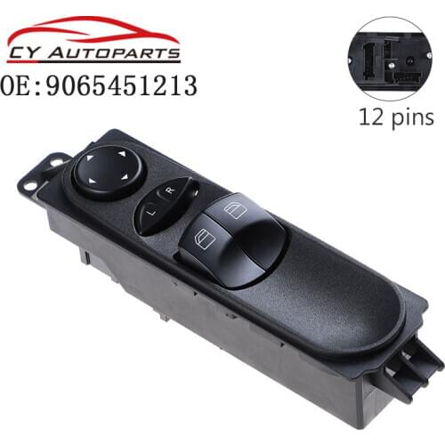 New Front Left Master Power Window Switch For Mercedes Sprinter W906 VW Crafter A9065451213 9065451213