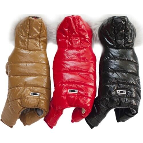 XS-2XL Pet Clothes Winter Warm Dog Coat Winter Thick Warm Large Dog Jacket Pet Dog Four Feet Warm Clothing Thick Coat Jacket