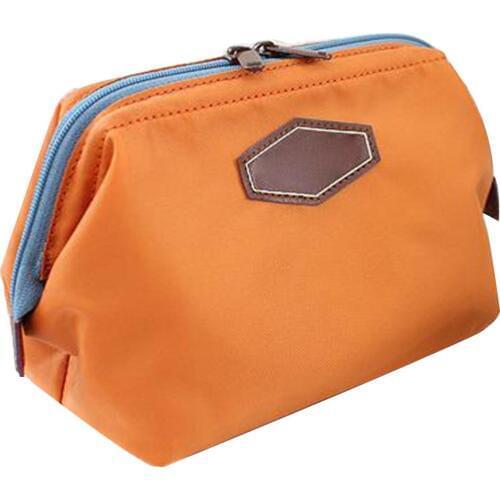 Hot Women Portable Dual Zipper Travel Storage Bag Makeup Cosmetic Pouch Organizer