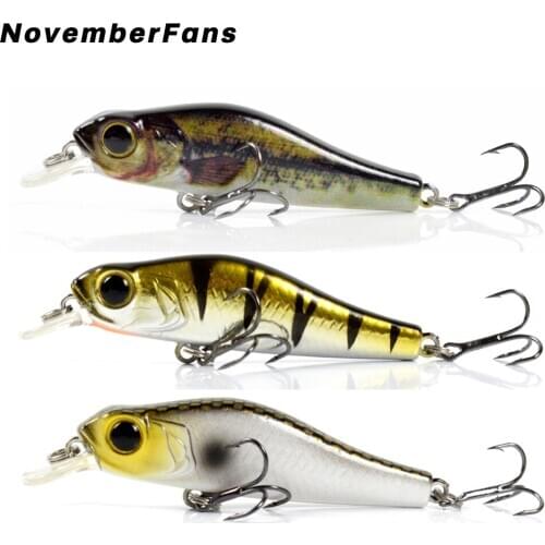 NovemberFans 6.8cm 6.9g Small Minnow Bait Sinking Artificial Fishing Lures Wobbler Sinking Hard Baits Quality Tackle