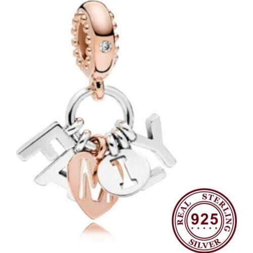 100% 925 Sterling Silver Charm Creative Perfect Home String Pendant Fit Pandora Women Bracelet & Necklace Diy Jewelry