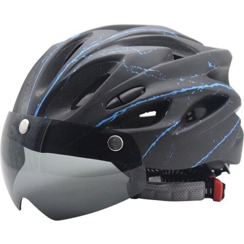 Bicycle Helmet Highway Mountain Bicycle Riding Helmet Integrated Magnetic Suction Goggles Helmet Riding Helmet