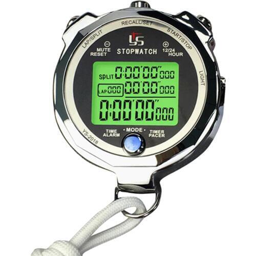 Outdoor Fitness Equipment Stopwatch Timer Metal Luminous Running Training Timer for Track and Field Athletics