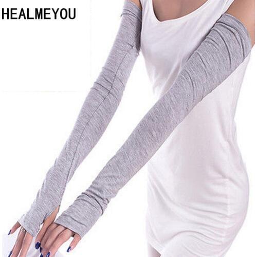 1 Pair New style White And Black Arm Sleeves For Running Cycling Outdoor Working Arm Sleeves For Sun Protection Arm Cover