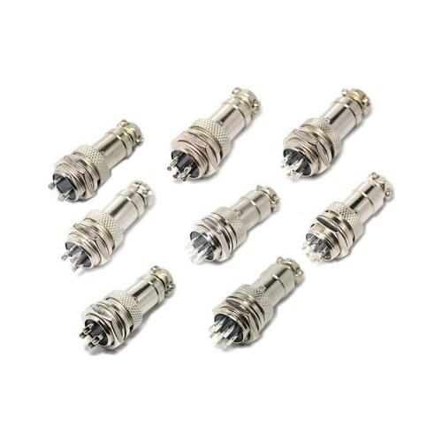 10Set GX16 2/3/4/5/6/7/8/9/10 Pin Male & Female 16mm L70-78 Circular Aviation Socket Plug Wire Panel Connector