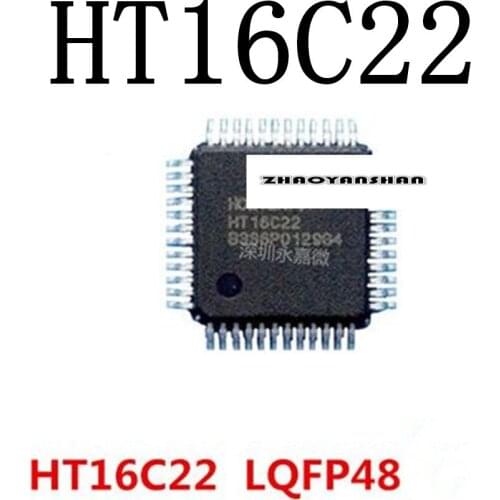 100pcs X HT16C22 48LQFP HT16C22-48LQFP NEW Free Shipping