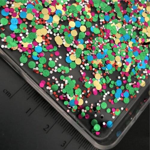 20g Mixed 1mm 2mm 3mm Dot Ultrathin Sequins Nail Glitter Paillettes Eo-Friendly PET Sequin Nails Art Manicure Material