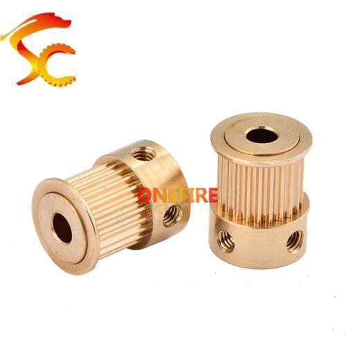2GT 23 teeth copper timing Timing Pulley Bore 5mm for belt width 10mm 2GT 23 teeth High Quality