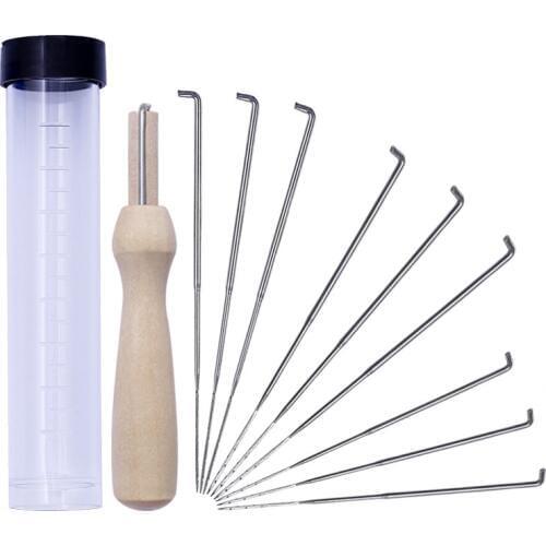 9PCS Mixed Felting Needles Wool Felt Tools with Bottle Felt Package DIY Craft Felt Tools with Bottle Craft Kits for Children