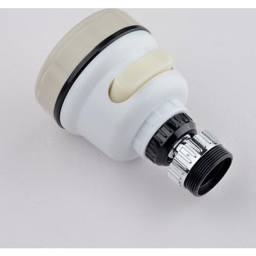 Kitchen bathroom Booster Faucet Adapter White Plastic Universal Head Splash Water Booster Faucet Water Outlet Factory Outlet