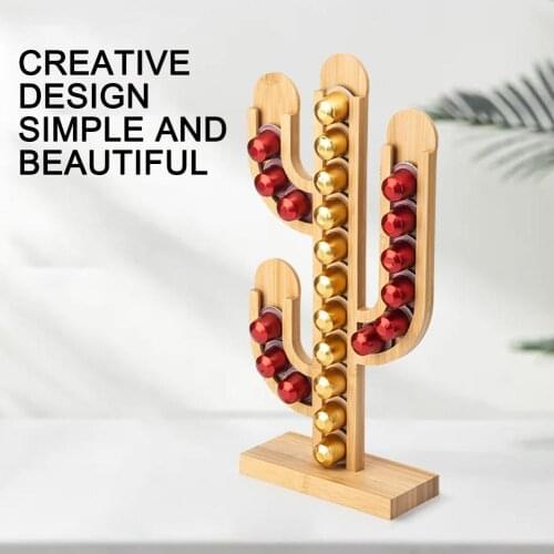 Capsule Holder Coffee Pod Holder Dispenser Coffee Capsules Dispensing Tower Stand Fits For Nespresso Capsule Storage