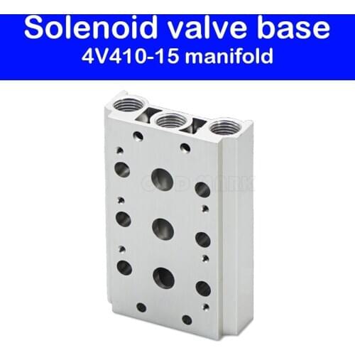Solenoid valve 4V410-15 connected to the manifold 400MM 1F~15F position