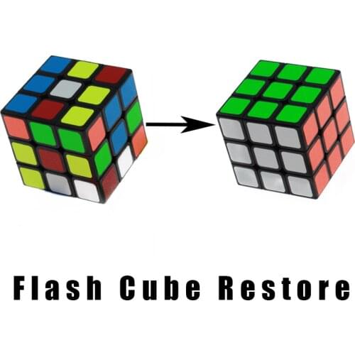 Flash Cube Restore ,Restore Instant Cube - Magic Trick ,Stage,Close Up magic props, Accessories,Comedy,street