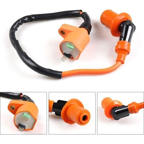 Racing Ignition Coil FOR Gy6 50 125 150cc Spark Plug Wire Scooter Moped ATV Go Kart