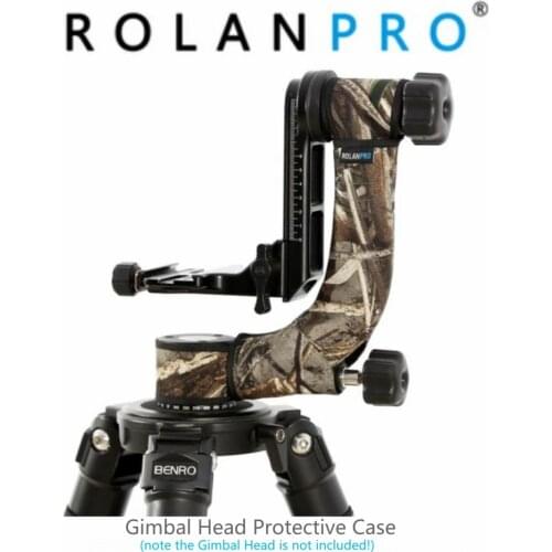ROLANPRO Tripod Head Camouflage Sleeve/Protective Case For Gitzo Benro GH2 Wimberley WH-200 Gimbal Head Coat Telephoto Bird