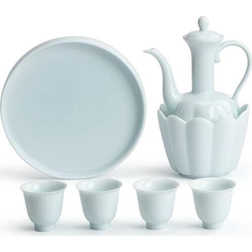 Ceramics Hip Flask Set Classic Chinese Antique Retro Mens Gift Hidden Alcohol Bridesmaid Gift Bouteille Inox Home GardenED50JH