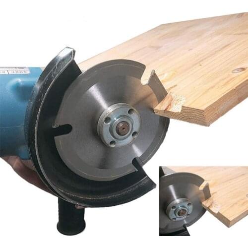 HS Tools 3 Teeth 5" Wood Carving Wheel Power Tool Angle Grinder Attachments Circular Saw Blade Log Grinder Disc Wood Cutting