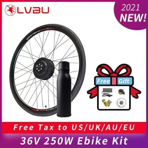 New Electric Ebike Conversion Motor Kit 700c with Water Bottle Battery for Bicycle Mtb 16 26 27.5 29 Inches