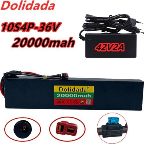 New 18650 lithium battery pack 36V 20ah, suitable for scooter, electric bicycle, built-in 30A BMS and fuse device
