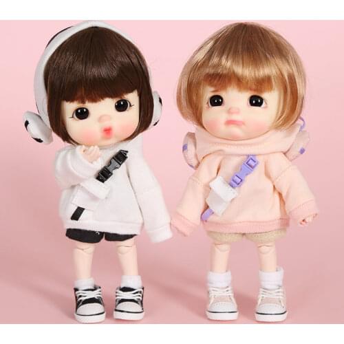 Ob11 baby clothes headset hoodie Molly baby clothes 1/12 1/8 BJD GSC body body9 doll clothes coat