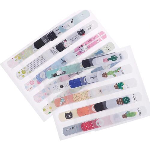 2 Sheets First Aid Emergency Skin Care Cartoon Waterproof Kids Band Aid Adhesive Bandage Wound Brace Support Plaster Kits