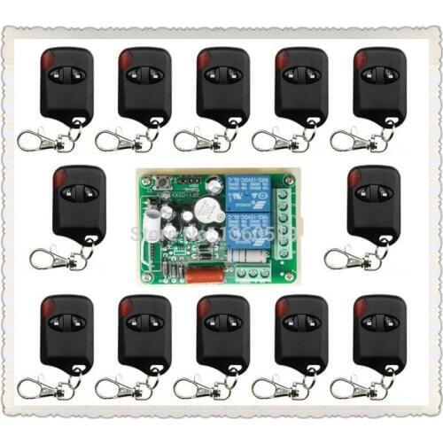 Hot Sales AC220V 10A 2CH 315MHz/433MHZ Wireless RF Remote Control Switch teleswitch 12* cat eye Transmitter+ 1*Receiver