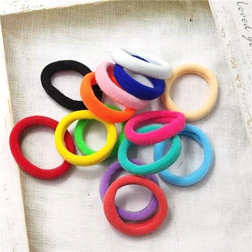 12PCS/LOT Rainbow Color Hair Ring Novelty Elastic Hair Bands For Girls Bohemian Scrunchy Fashion Kids Hair Accessories For Women