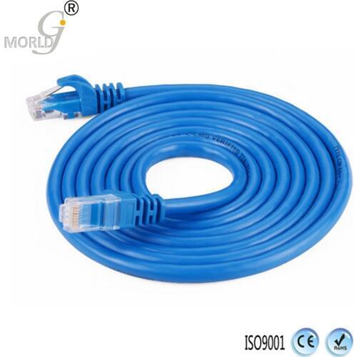 1.65FT 3.3FT 5FT 6.6FT Hot Sells CAT5E UTP Blue Round Cable Ethernet Cables Network Wire RJ45 Patch Cord Lan Cable Made In China