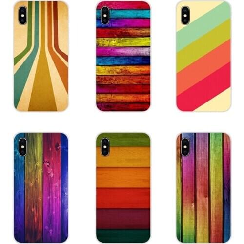 Silicone Cases Cover Abstract Vintage Color Striped For Xiaomi Mi4 Mi5 Mi5S Mi6 Mi A1 A2 5X 6X 8 9 Lite SE Pro Mi Max Mix 2 3 2S