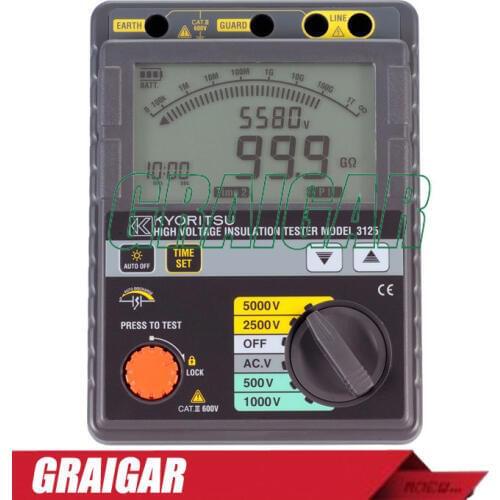 Kyoritsu MODEL 3125 High Voltage Insulation Resistance Tester Genuine Japan Digital Display