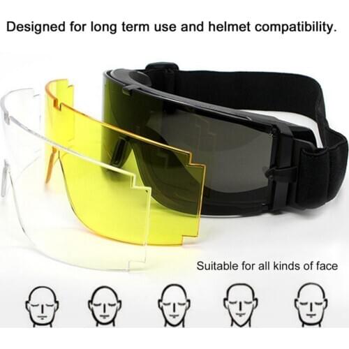 Military Goggles Tactical Glasses Airsoft X800 Sunglasses Eye Glasses Goggles Motor Eyewear Cycling Riding Eye Protecting New