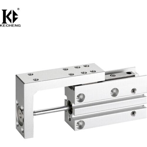 SMC type HLH/MXH6/10/16/20 - by 5/10/15/20/25/30/40/50/60 precision pneumatic slide guide rod cylinder linear side rail