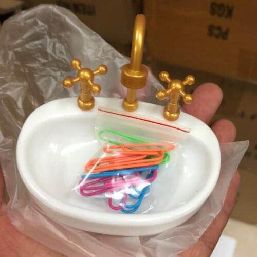 Lavabo clip box water pool modeling clipbox Paper Clip Storage Box Magnetic Office Supplies Clips Dispenser Paper Clip Holder