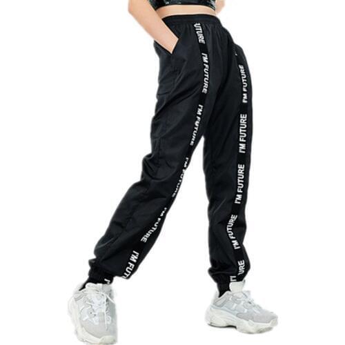 2019 Womens Harem Pants Full Length Loose Jogger Womens Sports Elastic Waist Black Casual Combat Streetwear Fashion