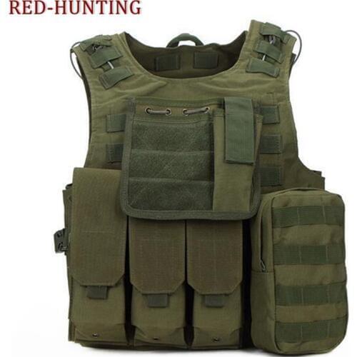 2020 New Hot Style Tactical Vest Airsoft Adjustable Size Molle Combat Vest for Hunting Training Paintball CS Outdoor