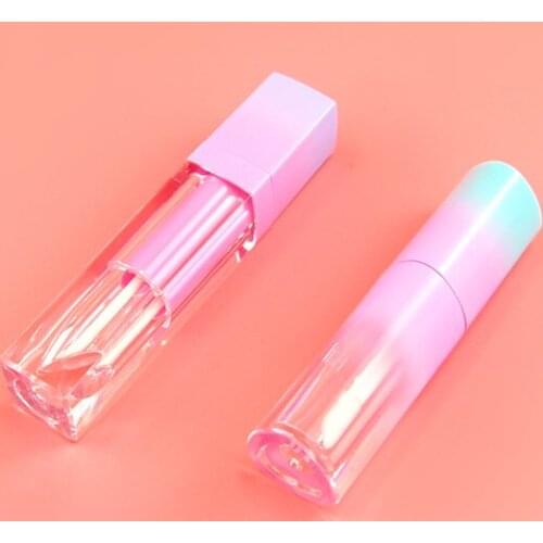 10/30/50pcs 4ml 5ml High-Grade Clear Lip Gloss Tube Pink Blue Lip Balm Bottle Container In Refillable Bottles Free Shipping