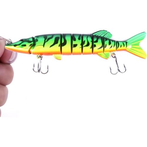 20cm 69g Huge Artificial Bait Big Fishing Lure Ocean Boat Peche Lure 7 Segment Swimbait Crankbait Hard Bait Slow Fishing hooks