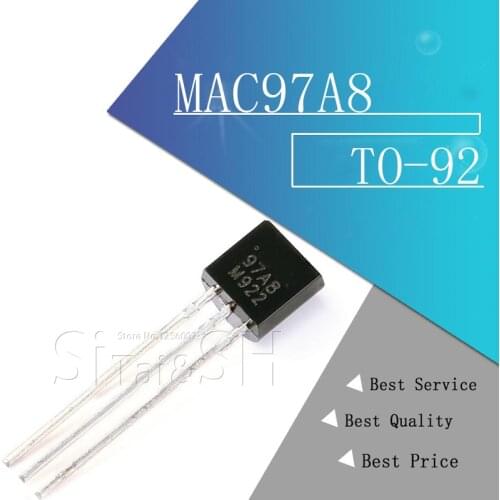 50pcs MAC97A8 97A8 TO-92 Triacs T .6A 600V TRIAC new original