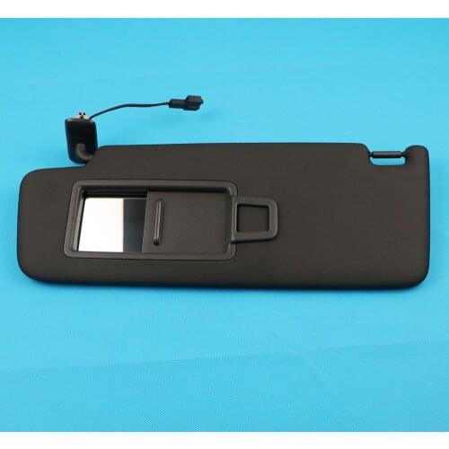 5GG857551 Black Front Sun Visor Panel With Makeup Mirror For VW Golf 7 SportsVan Jetta MK7 T-Cross Passat B8 CC E-Golf T-Roc