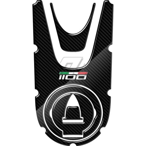 For Ducati Monster 1100 Evo 2008-2014 3D Carbon-look Motorcycle Gas Cap Sticker Tank Pad Protector