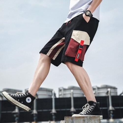 2021 Summer Shorts Mens Casual Sports Cargo Middle Pants Fashion Solid Color Loose Thin Multi Pocket Sweatpants Men S-4XL
