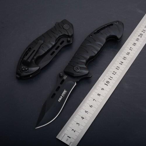 Cold steel 230 jungle adventure tactical 7cr17 blade aluminum handle outdoor camping hunting folding knives Survival Utility EDC